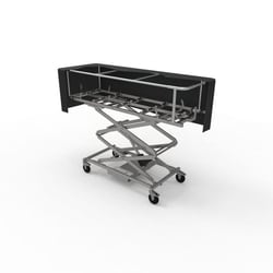 Mopec&nbsp;Double Scissor Lift Carrier with End/Side Rollers