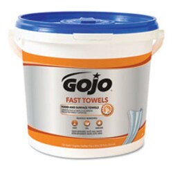Enterprise Technology Solutions&nbsp;GOJ6298-Fast Towels Hand Cleaning Towels, 7 3/4 X 11, 130/bucket, 4 Buckets/carton