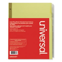 Enterprise Technology Solutions deluxe extended insertable tab indexes,