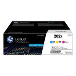 Enterprise Technology Solutions&nbsp;HP 202x, (cf500x-M) 3-Pack High-Yield Cyan/magenta/yellow Original Laserjet Toner Cartridges