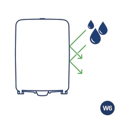 Tork Wall-Mounted Wiping Paper Dispenser Washstation W6 Translucent Blue | Buy Online | Tork | Fisher Scientific