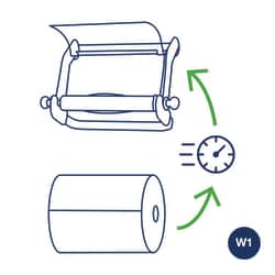 Tork Wall Stand Dispenser W1 Translucent Blue | Buy Online | Tork | Fisher Scientific