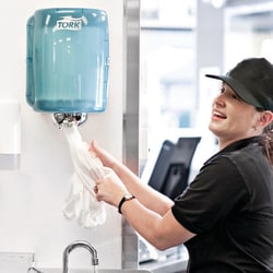 Tork Maxi Centrefeed Dispenser:Facility Safety and Maintenance:Cleaning