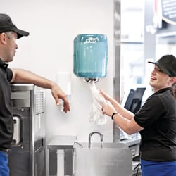 Tork Maxi Centrefeed Dispenser:Facility Safety and Maintenance:Cleaning