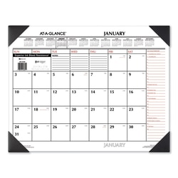Enterprise Technology Solutions Two-Color Monthly Desk Pad Cal, Quantity:
