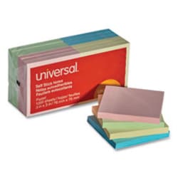Enterprise Technology Solutions Self-Stick Note Pads, 3" x 3", Assorted