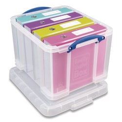 Enterprise Technology Solutions&nbsp;Snap-Lid Storage Bin Clear