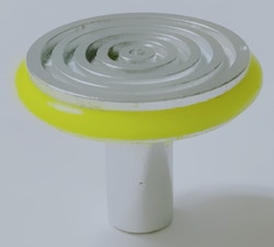 Newcomer Supply Specimen Chuck w/Colored O-ring & Orientation Mark, Round, 30 mm, Yellow