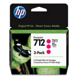 Enterprise Technology Solutions&nbsp;HP 712, (3ed78a) 3-Pack Magenta Original Ink Cartridges