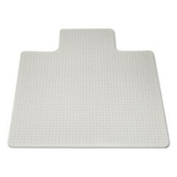 Enterprise Technology Solutions 7220013053062, Skilcraft Heavy-Duty Chair Mat, Plush-To-High Pile Carpet, 45 X 53, Clear