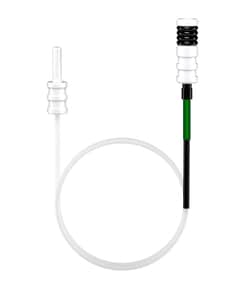 Glass Expansion Probe Connecting Line 0.18mm ID with EzyFit  (Green/Black)