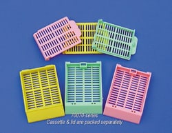 Electron Microscopy Sciences Slotted Cassette with Lids Packed Separate, Yellow
