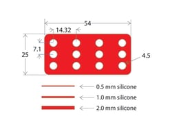 Electron Microscopy Sciences Press-To-Seal for Glass Slides 12 Wells 4.5mm,