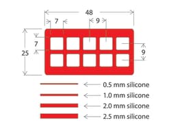 Electron Microscopy Sciences Press-To-Seal for Glass Slides 10 Wells 7x7mm,