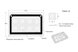 Electron Microscopy Sciences Multislip™ Cell Culture Coverglass Insert, 8-18 x 18 mm