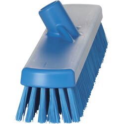 Vikan Stiff 19 in. Deck/Wall Scrub Color: Blue:Facility Safety and Maintenance,