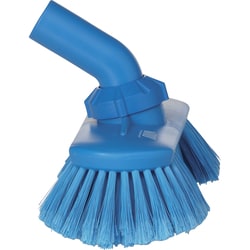 Vikan Waterfed Washing Brush with Angle Adjustment Color: Blue:Facility