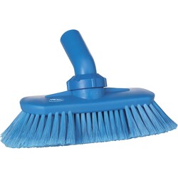 Vikan Waterfed Washing Brush with Angle Adjustment Color: Blue:Facility