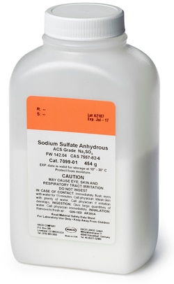 Hach Company Sodium Sulfate, Anhydrous, 454 g, Quantity: Each of 1