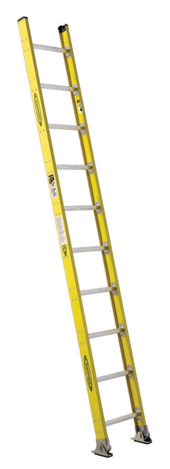 Ladder Which Rounded Top Werner Type IAA Fiberglass Round Rung Straight Ladder 120 in. | Buy ...