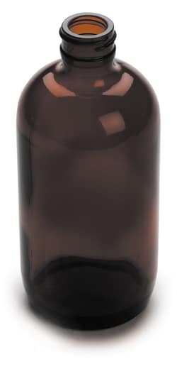 Hach Company&nbsp;Bottle, Storage, Glass, Amber, 473 mL, 6/pk