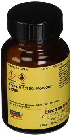 Electron Microscopy Sciences Trypsin 1:100, Powder 25 GR, Quantity: Each