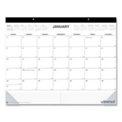 Enterprise Technology Solutions Desk Pad Calendar, 22 x 17, White/Black