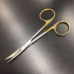 Electron Microscopy Sciences&nbsp;Operating Scissors Tungsten-Carbide Edges Curved, 110 mm OAL