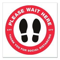 Enterprise Technology Solutions Social Distancing Floor Decals, Quantity: