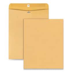Enterprise Technology Solutions&nbsp;kraft clasp envelope, #105, square flap, clasp/gummed closure, 11.5 x 14.5, brown kraft, 100/pack