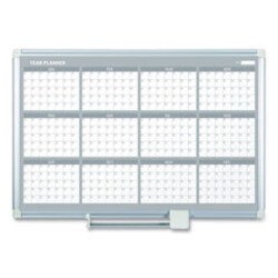 Enterprise Technology Solutions Magnetic Dry Erase Calendar Board, 12-Month,