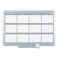 Enterprise Technology Solutions Magnetic Dry Erase Calendar Board, 12-Month,