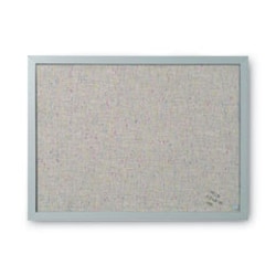Enterprise Technology Solutions&nbsp;Designer Fabric Bulletin Board, 24 x 18, Gray Surface, Gray MDF Wood Frame