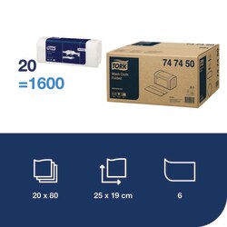 Tork Wash Cloth Advanced Folded White | Buy Online | Tork | Fisher Scientific