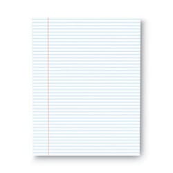 Enterprise Technology Solutions Glue Top Pads, Narrow Rule, 50 White 8.5