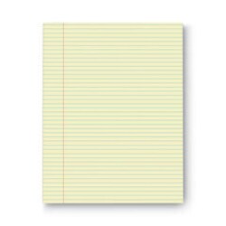 Enterprise Technology Solutions&nbsp;Glue Top Pads, Narrow Rule, 50 Canary-Yellow 8.5 X 11 Sheets, Dozen