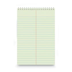 Enterprise Technology Solutions Steno Pads, Gregg Rule, Red Cover, 80 Green-Tint