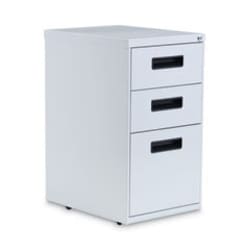 Enterprise Technology Solutions&nbsp;File Pedestal, Left Or Right, 3-Drawers: Box/box/file, Legal/letter, Light Gray, 14.96