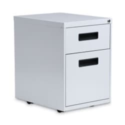 Enterprise Technology Solutions File Pedestal, Left Or Right, 2-Drawers: Box/file, Legal/letter, Light Gray, 14.96
