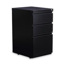 Enterprise Technology Solutions&nbsp;File Pedestal With Full-Length Pull, Left Or Right, 3-Drawers: Box/box/file, Legal/letter, Black, 14.96