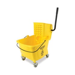 Enterprise Technology Solutions Pro-Pac Side-Squeeze Wringer/Bucket Combo, 8.75 gal, Yellow/Silver