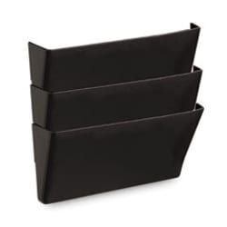 Enterprise Technology Solutions Wall File Pockets, 3 Sections, Letter Size,13"