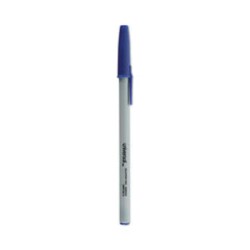 Enterprise Technology Solutions&nbsp;Ballpoint Pen Value Pack, Stick, Medium 1 mm, Blue Ink, Gray/Blue Barrel, 60/Pack