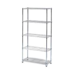 Enterprise Technology Solutions Residential Wire Shelving, Five-Shelf,