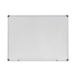 Enterprise Technology Solutions&nbsp;Modern Melamine Dry Erase Board with Aluminum Frame, 48 x 36, White Surface