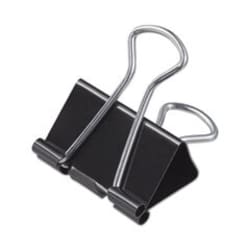 Enterprise Technology Solutions Binder Clips with Storage Tub, Medium,