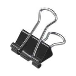 Enterprise Technology Solutions Binder Clips Value Pack, Small, Black/Silver,