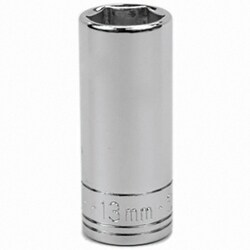 MSC SK Professional tools 8413 Hand Socket, 3/8 in Drive Size, 13 mm Socket