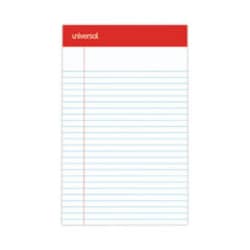 Enterprise Technology Solutions&nbsp;Perforated Ruled Writing Pads, Narrow Rule, Red Headband, 50 White 5 X 8 Sheets, Dozen