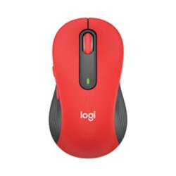 Enterprise Technology Solutions&nbsp;signature m650 wireless mouse, large, 2.4 ghz frequency, 33 ft wireless range, right hand use, red